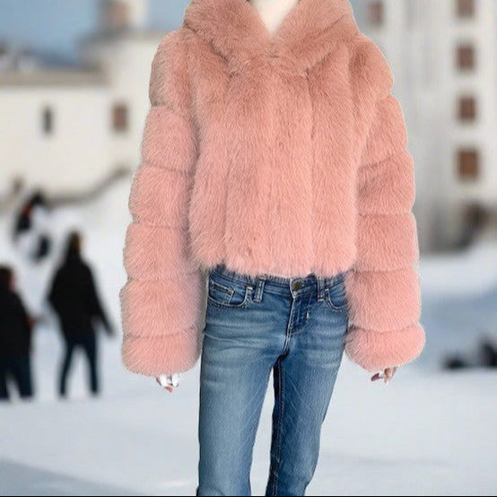 Faux Fur Fox Hooded jacket