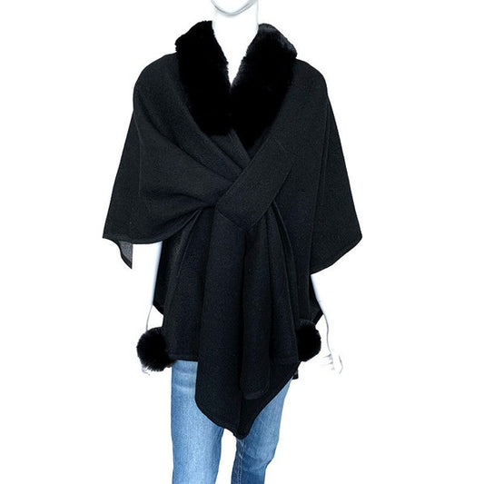 Cross front poncho