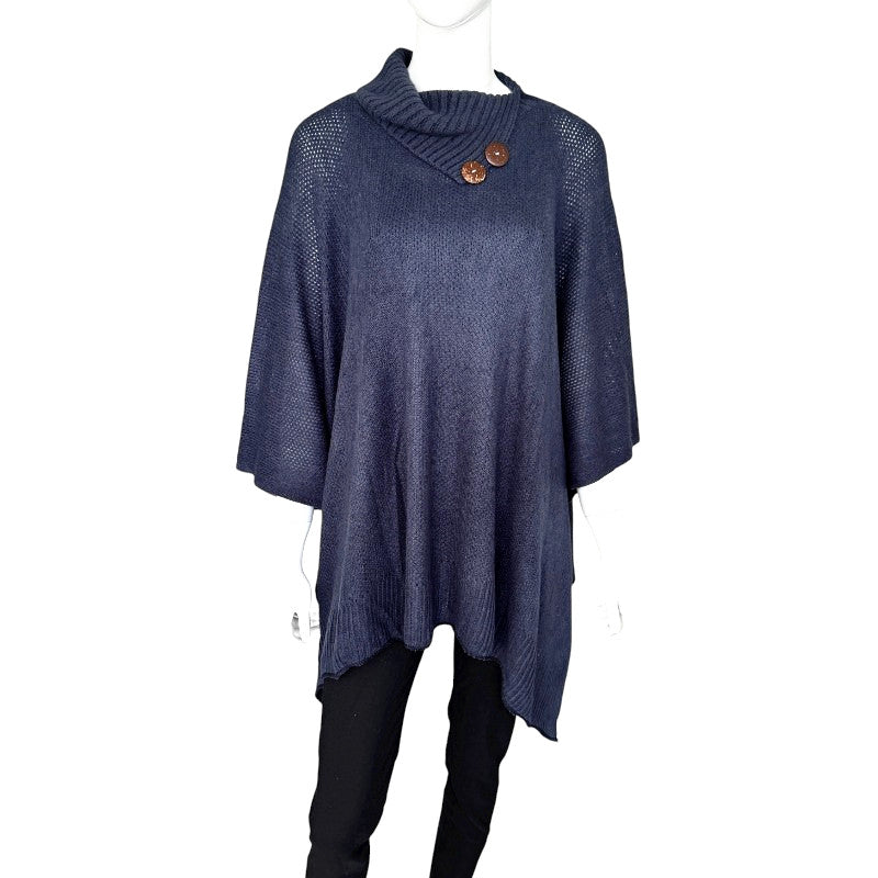 Two Button Poncho