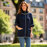 Bente Knitted Zip cape ATN
