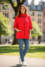 Bente Knitted Zip cape ATN