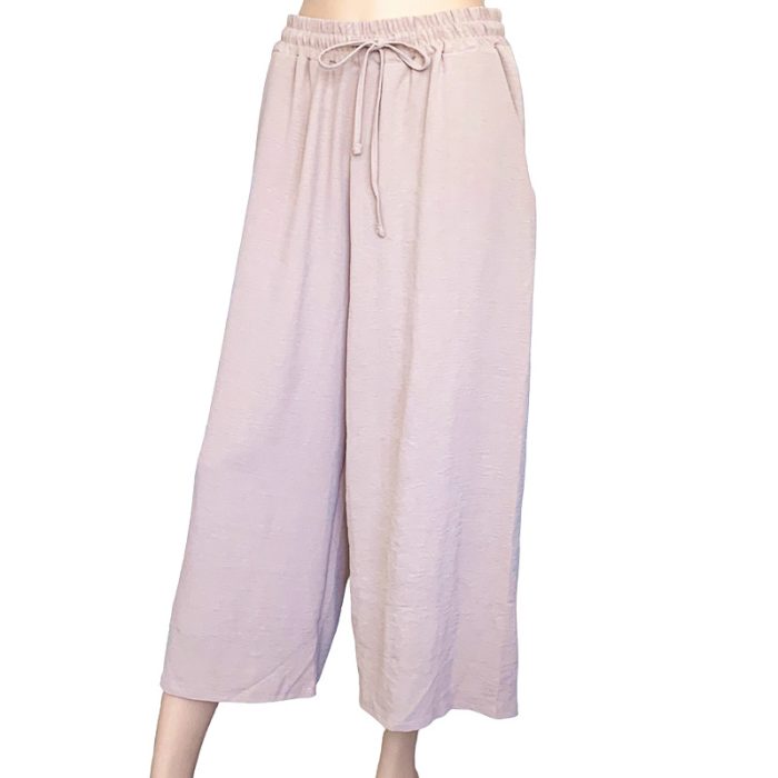 Solid  Crop Pants AUTN