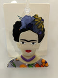 Frida Brooch featuring a colorful design with flowers and a classic Frida Kahlo look, perfect for style lovers.