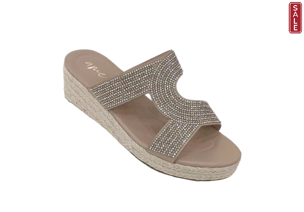 Glitz Wedge nude