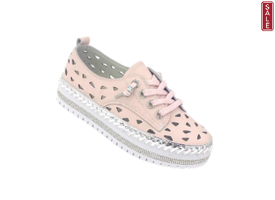 Gigi Leather sneakers Blush