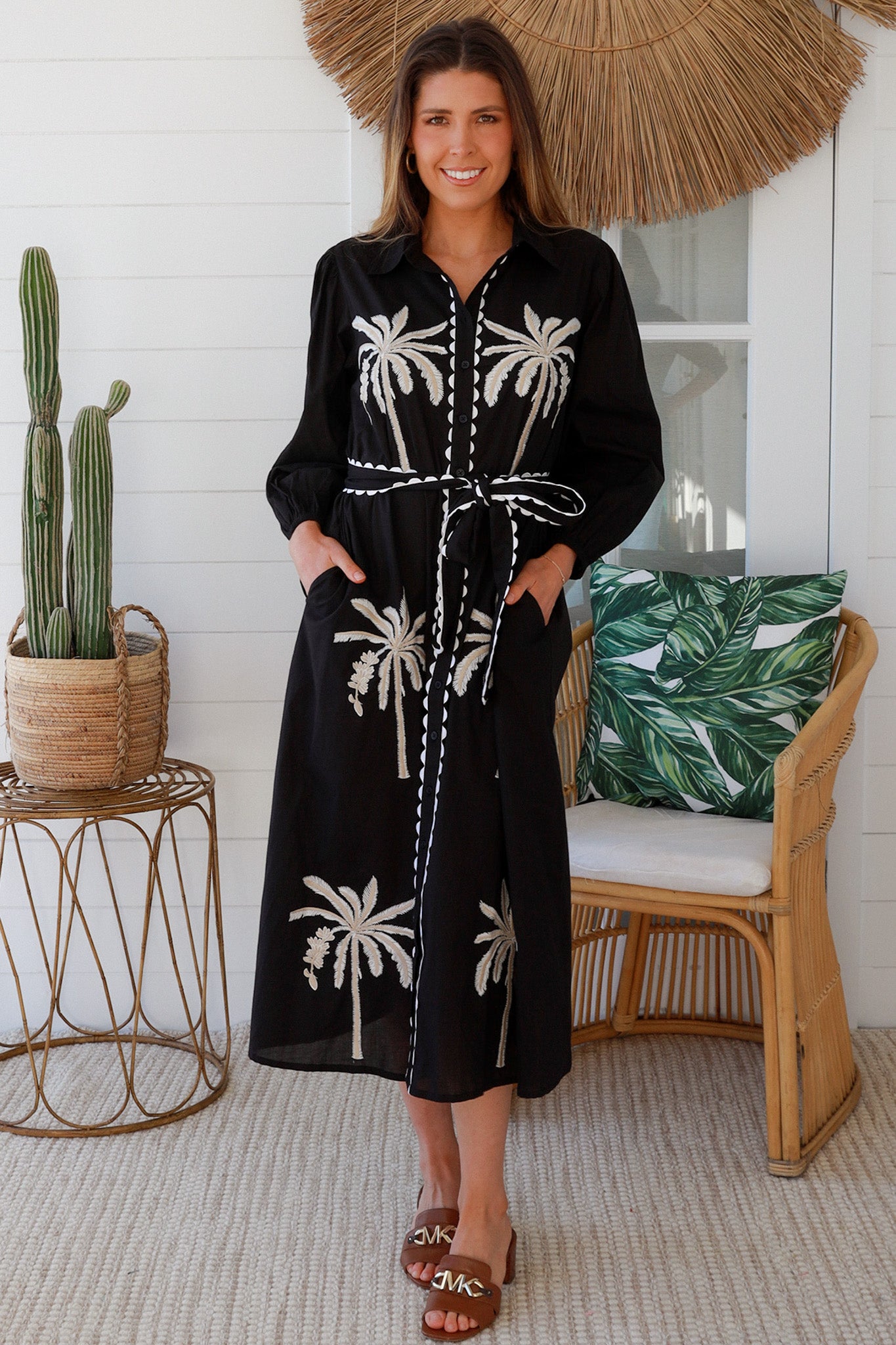IB  Black Palm Midi