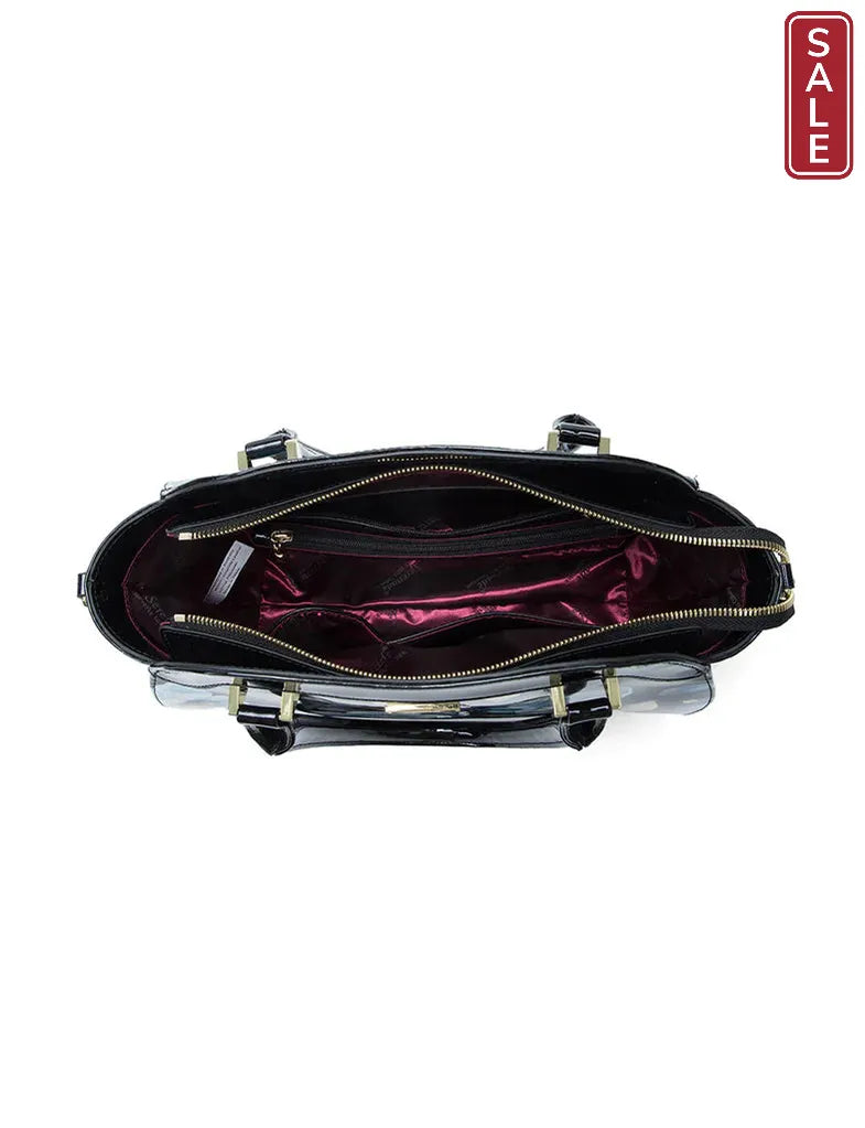 ASTORIA PATENT LEATHER GRIP BAG