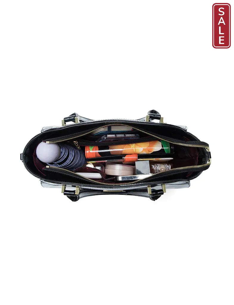 ASTORIA PATENT LEATHER GRIP BAG