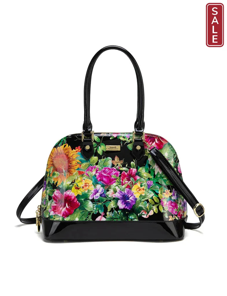 LAUREN PATENT LEATHER DOME BAG