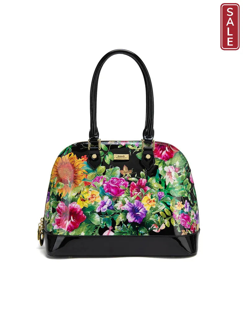 LAUREN PATENT LEATHER DOME BAG