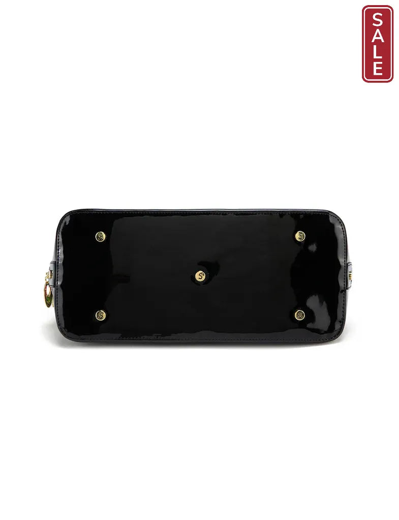 LAUREN PATENT LEATHER DOME BAG