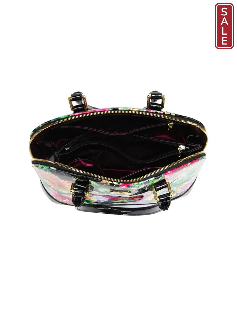 LAUREN PATENT LEATHER DOME BAG