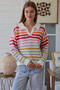 Rainbow Stripe Knit Charlotte The Label