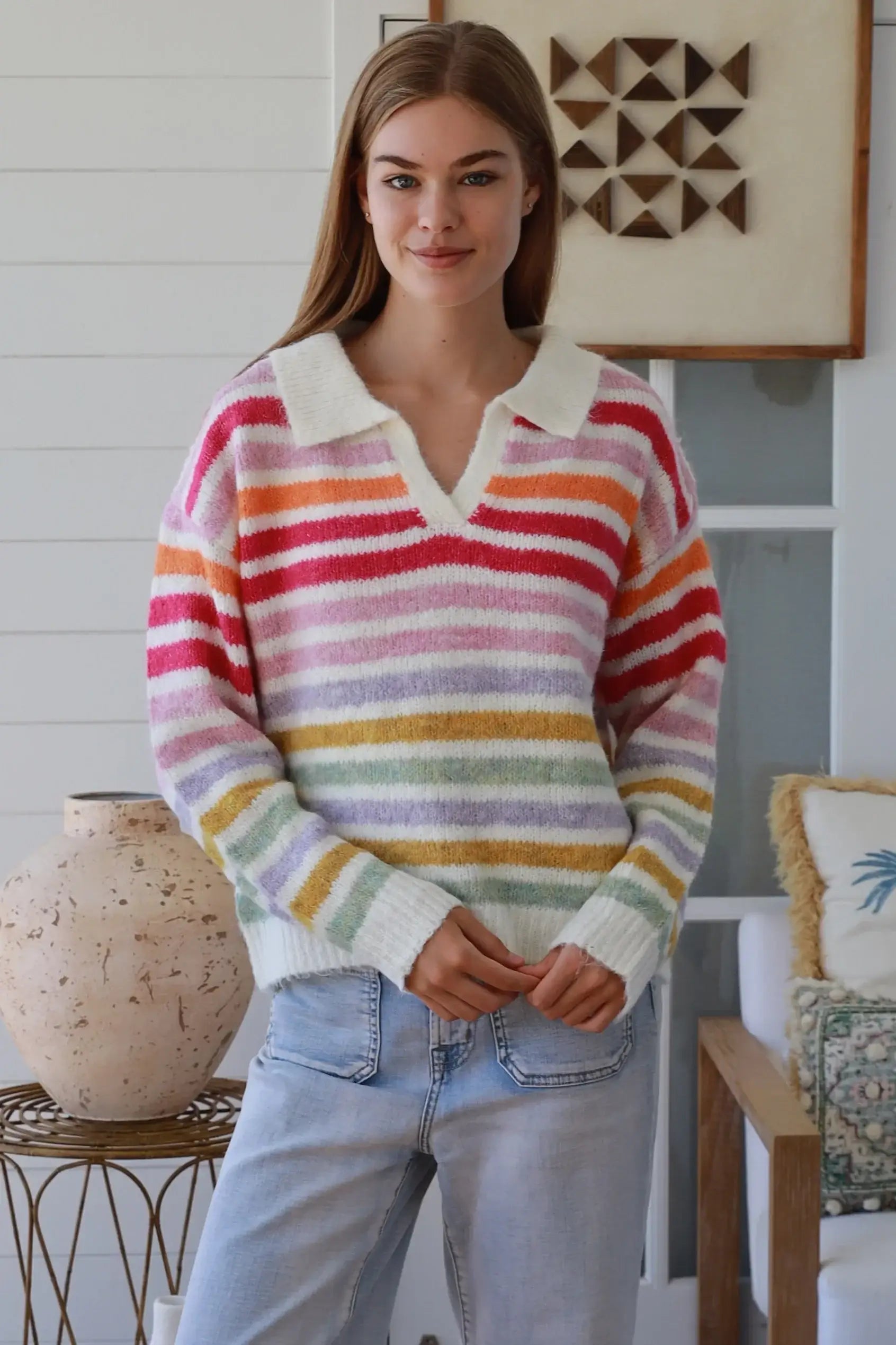 Rainbow Stripe Knit Charlotte The Label