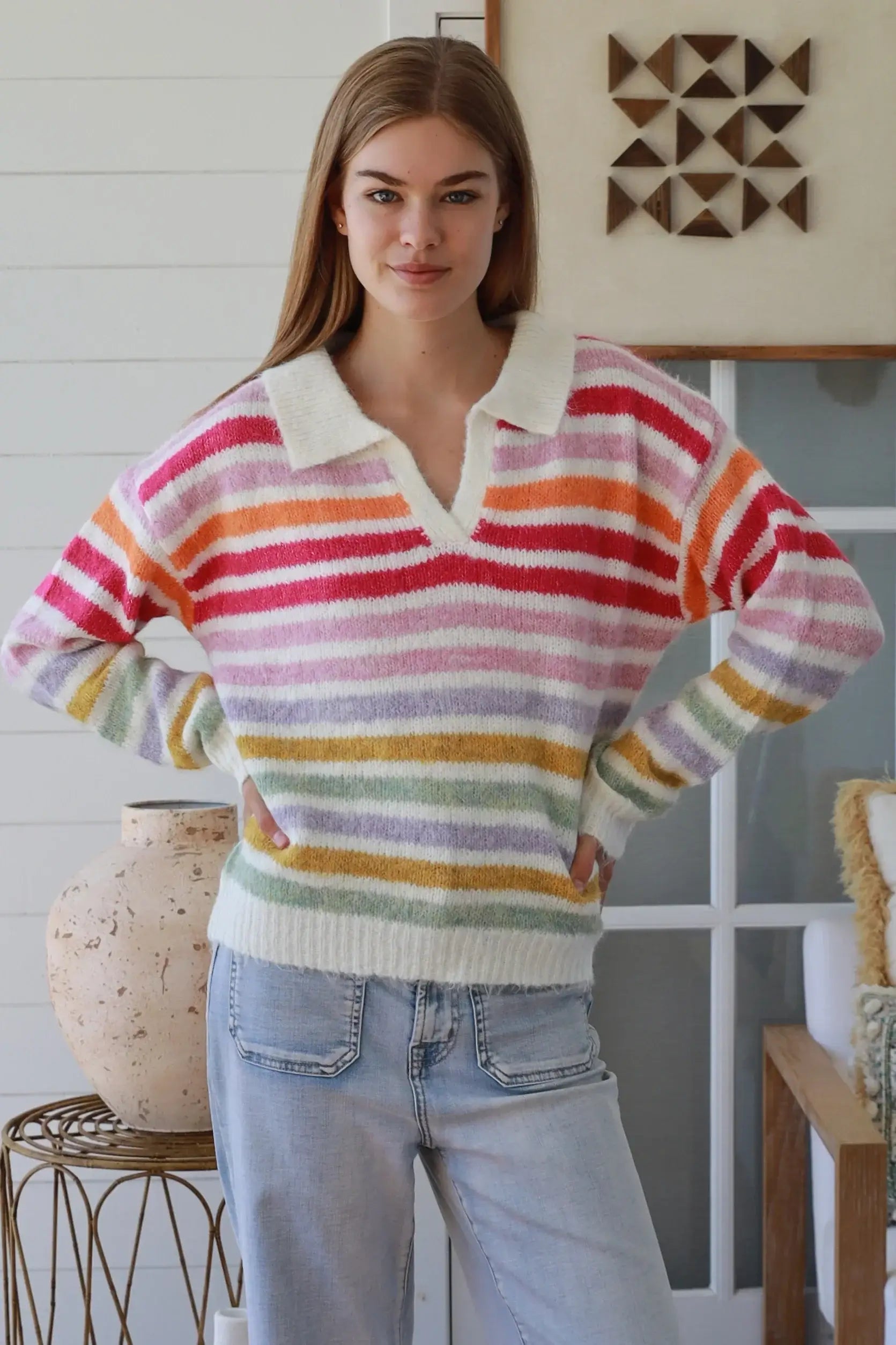 Rainbow Stripe Knit Charlotte The Label