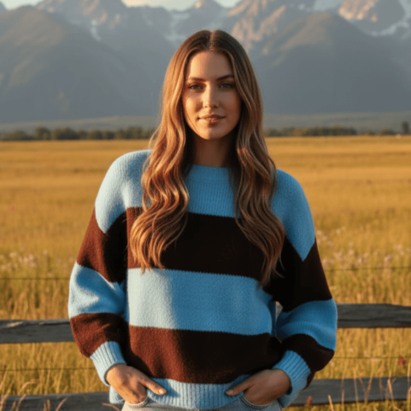 Callie Striped Knit Charlotte The Label