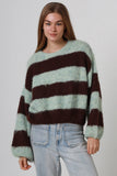 Striped Knit Pink/Blue Isabella Boho