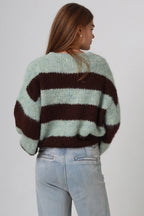 Striped Knit Pink/Blue Isabella Boho
