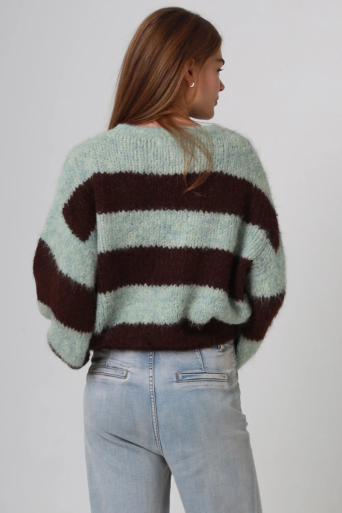 Striped Knit Pink/Blue Isabella Boho