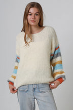 Stripe Sleeve Knit Charlotte The Label