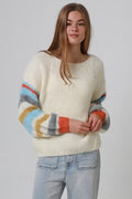 Stripe Sleeve Knit Charlotte The Label
