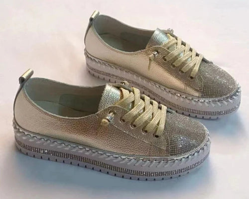 Sky Sneakers -Gold