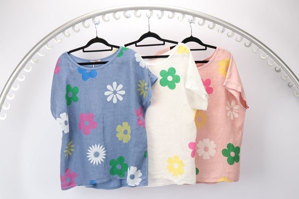 Daisy Linen Tee