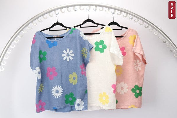 Daisy Linen Tee