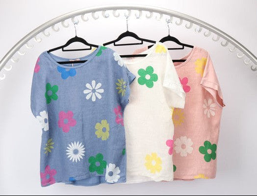 Daisy Linen Tee