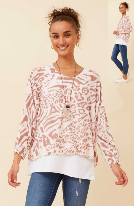 Majita Animal print top