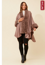 Moscow Poncho -walnut