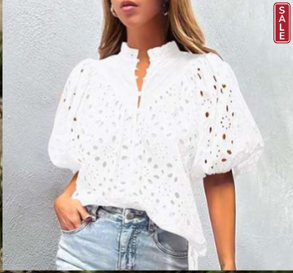 Mutig White Broderie cotton shirt
