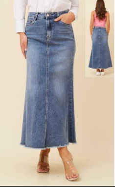 Gelly A-Line Denim skirt