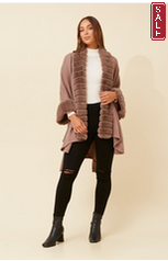 Moscow Poncho -walnut