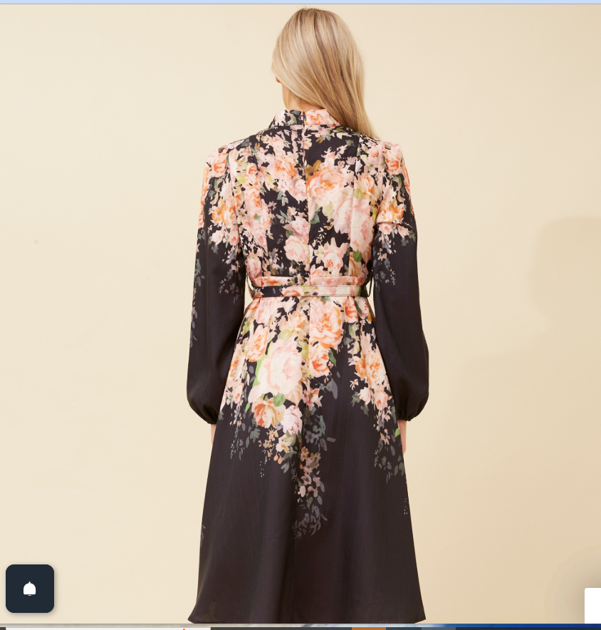 CKM Floral Border print Dress