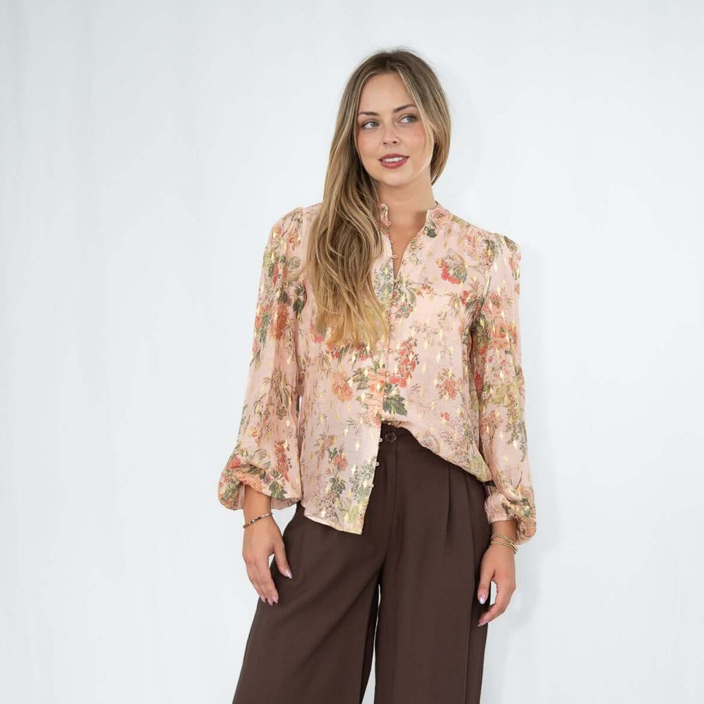 Fleur Bouquet Blouse blush So in style