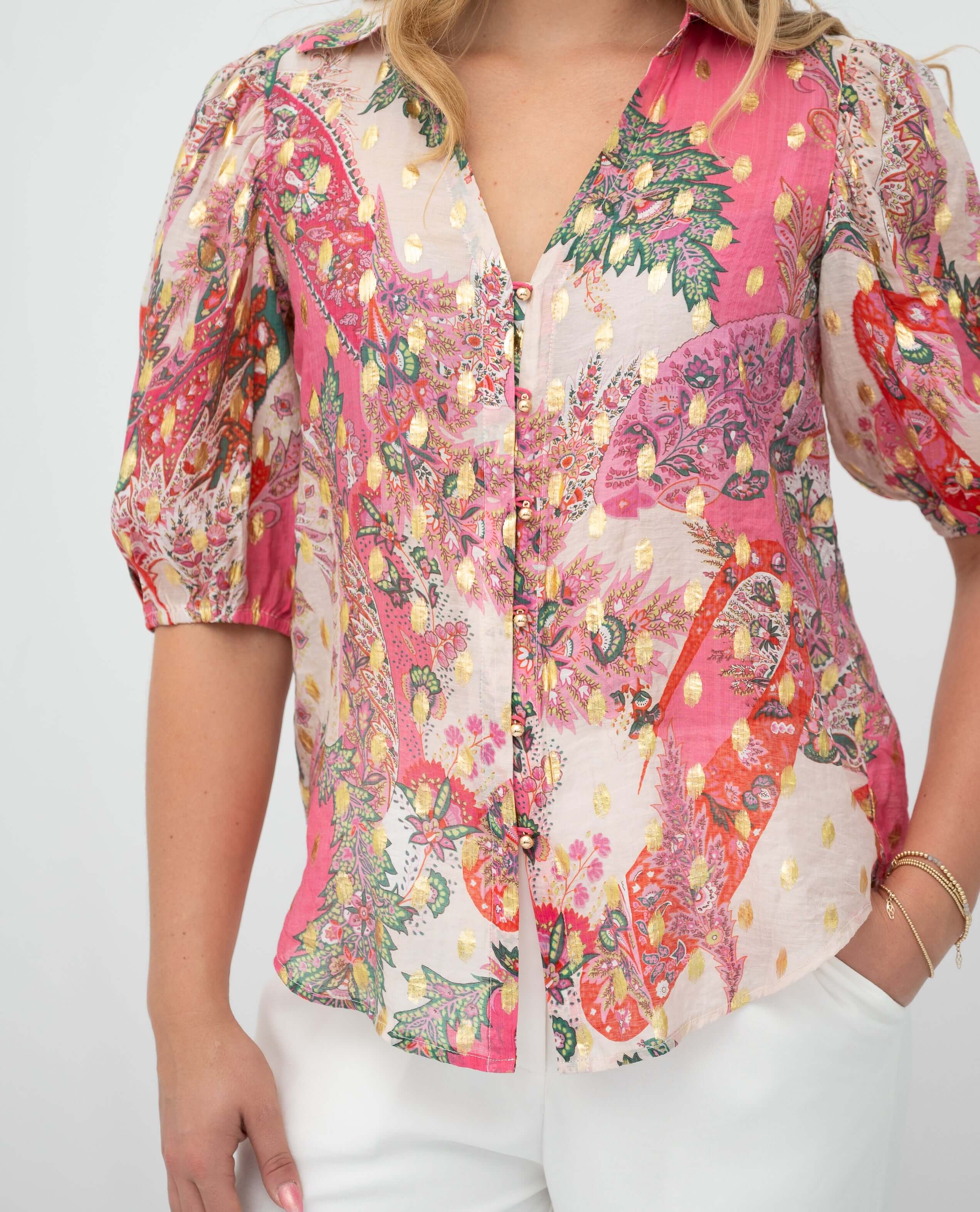 Pink Paisley Blouse So in style