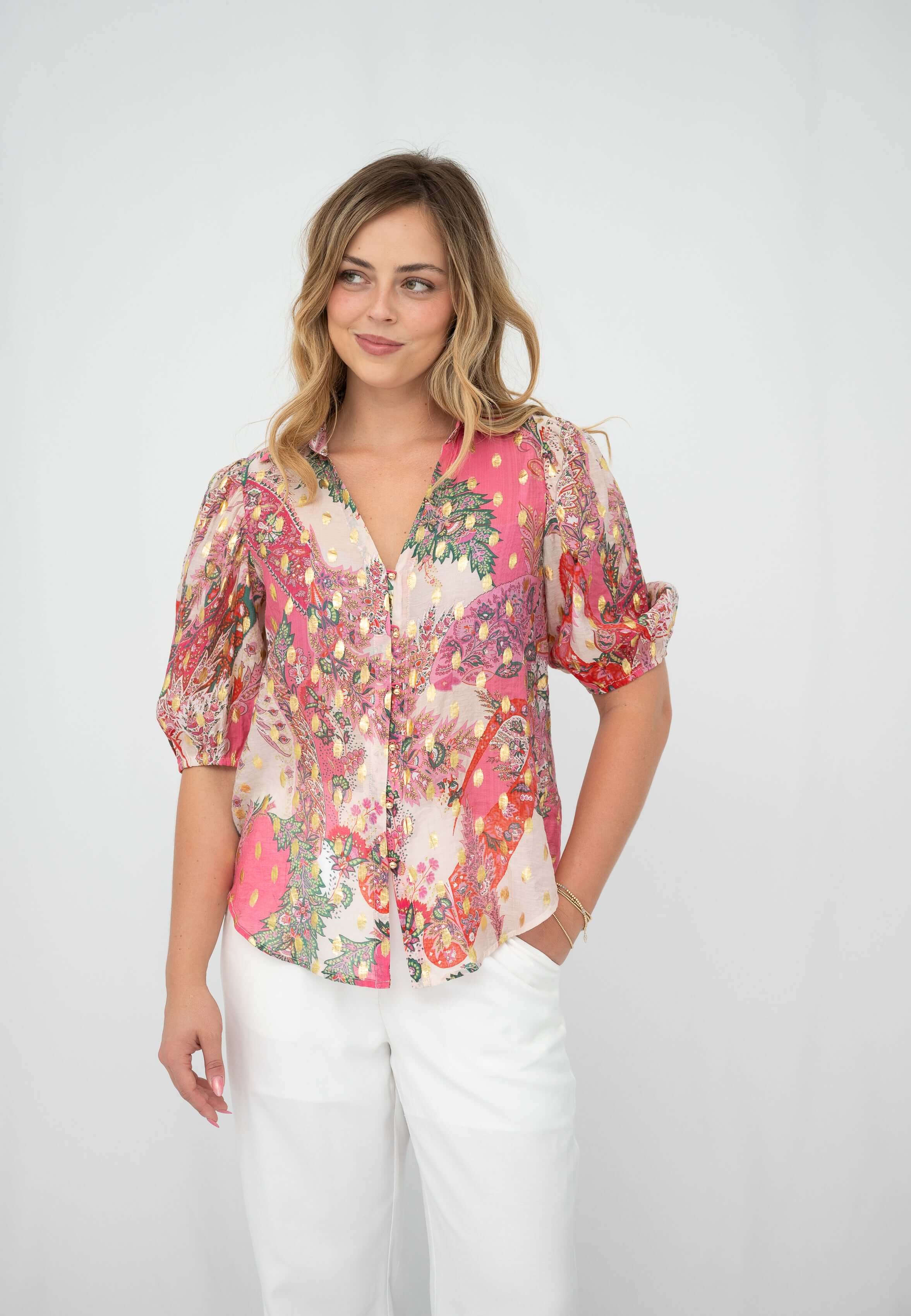 Pink Paisley Blouse So in style