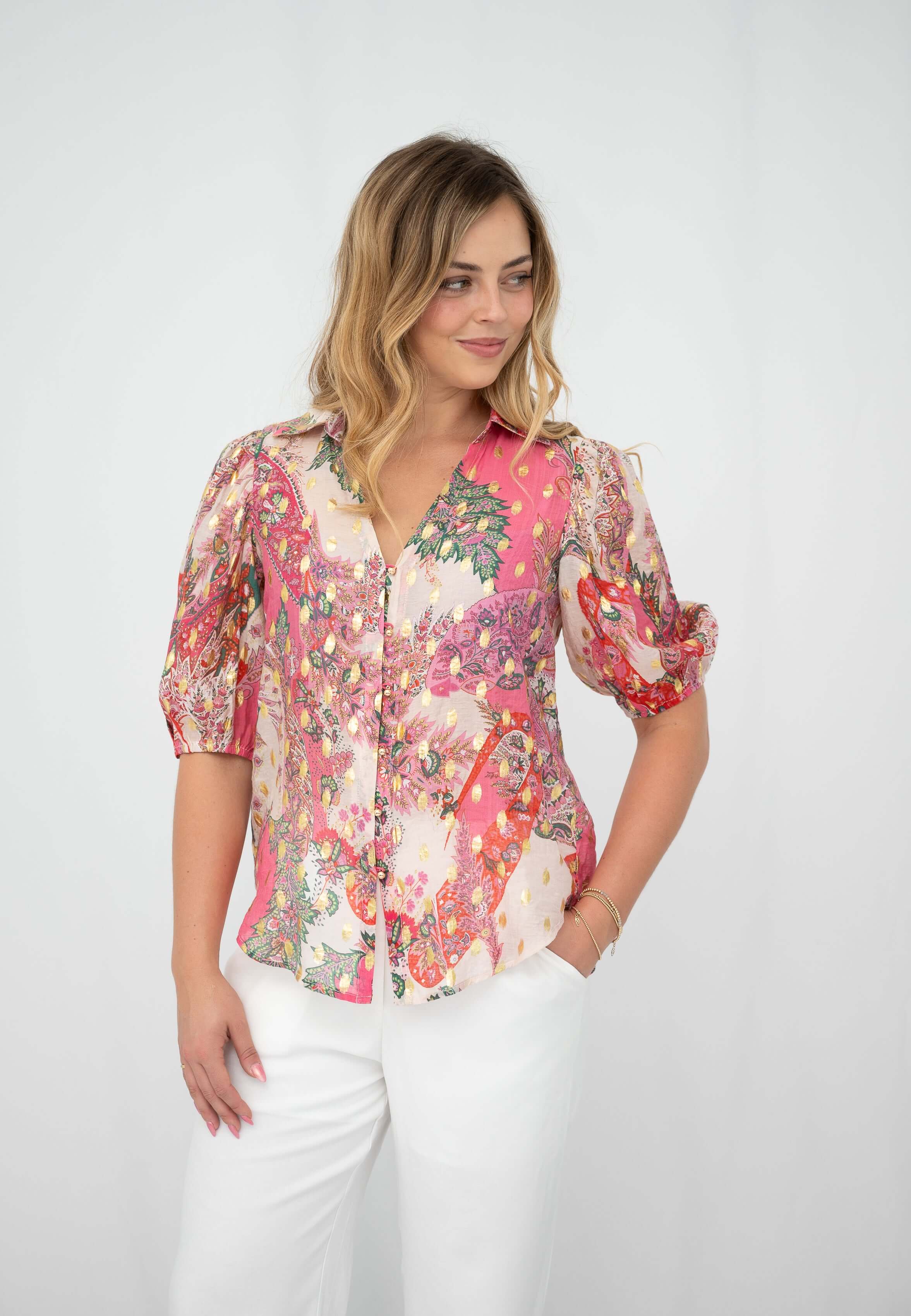 Pink Paisley Blouse So in style