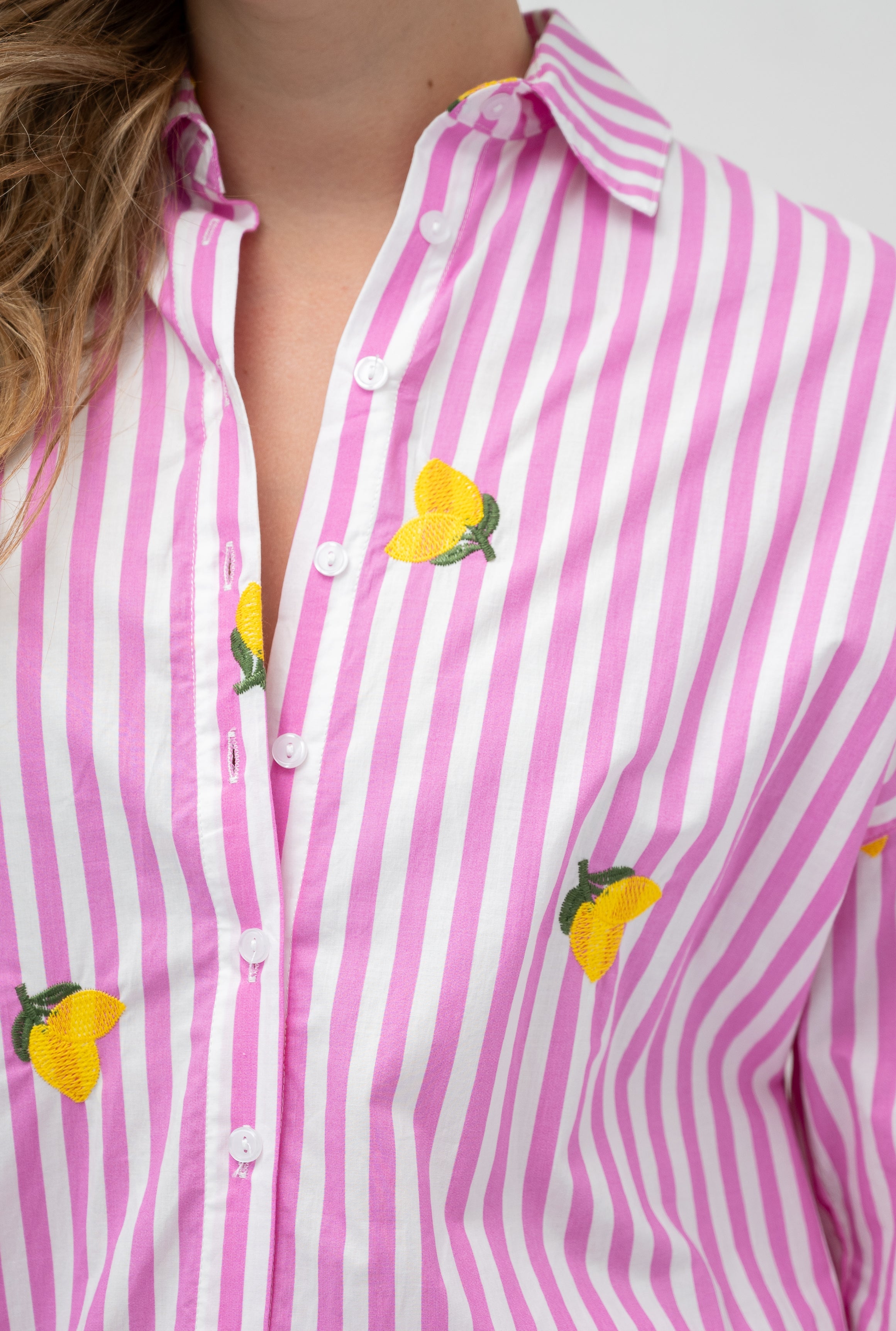 Pink stripe Lemon Shirt So in style