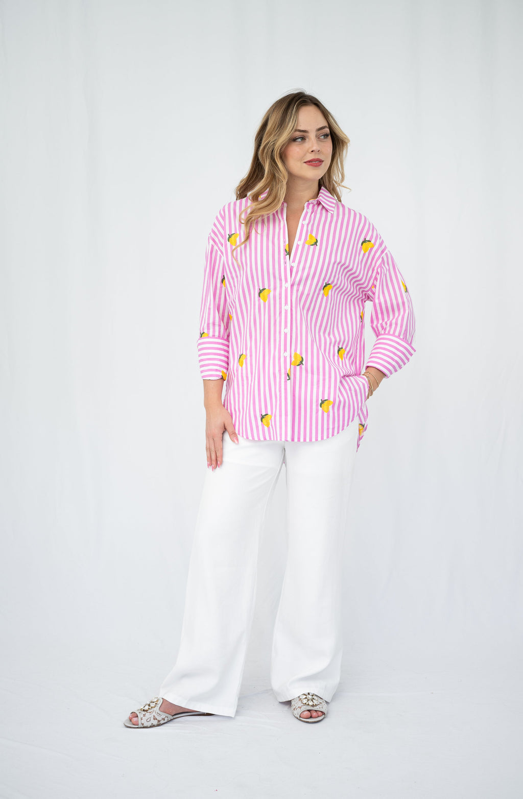 Pink stripe Lemon Shirt So in style