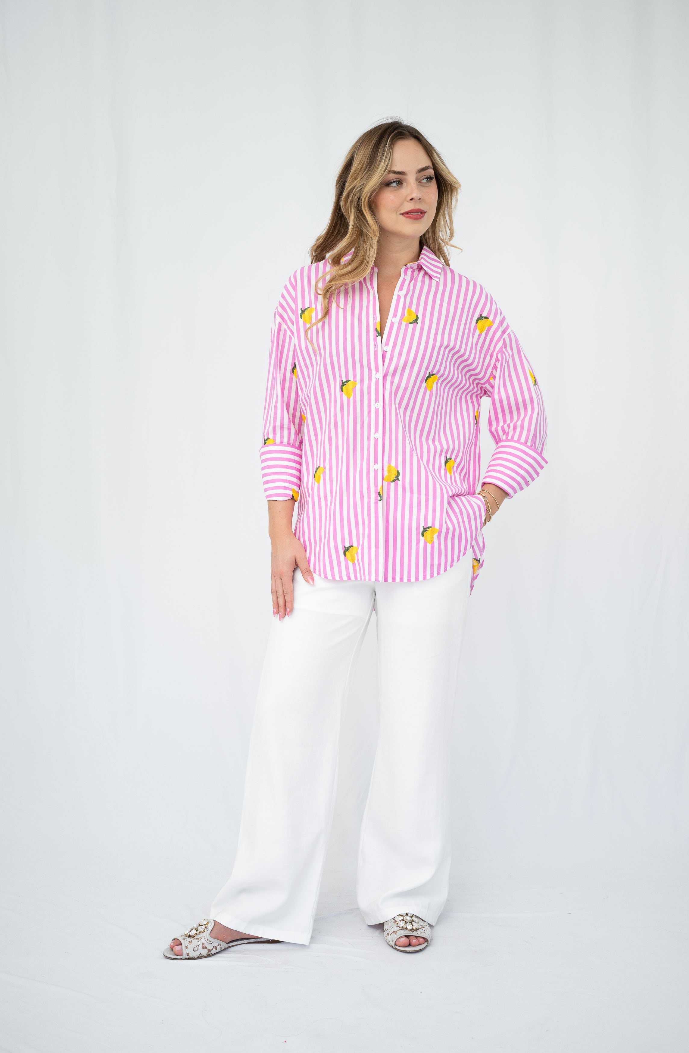 Pink stripe Lemon Shirt So in style