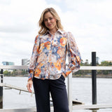 Vintage Rose Blouse Blue So in style