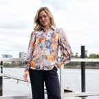 Vintage Rose Blouse Blue So in style