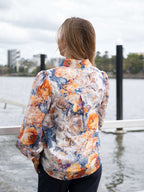 Vintage Rose Blouse Blue So in style