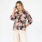 Blush Floral Blouse So in style