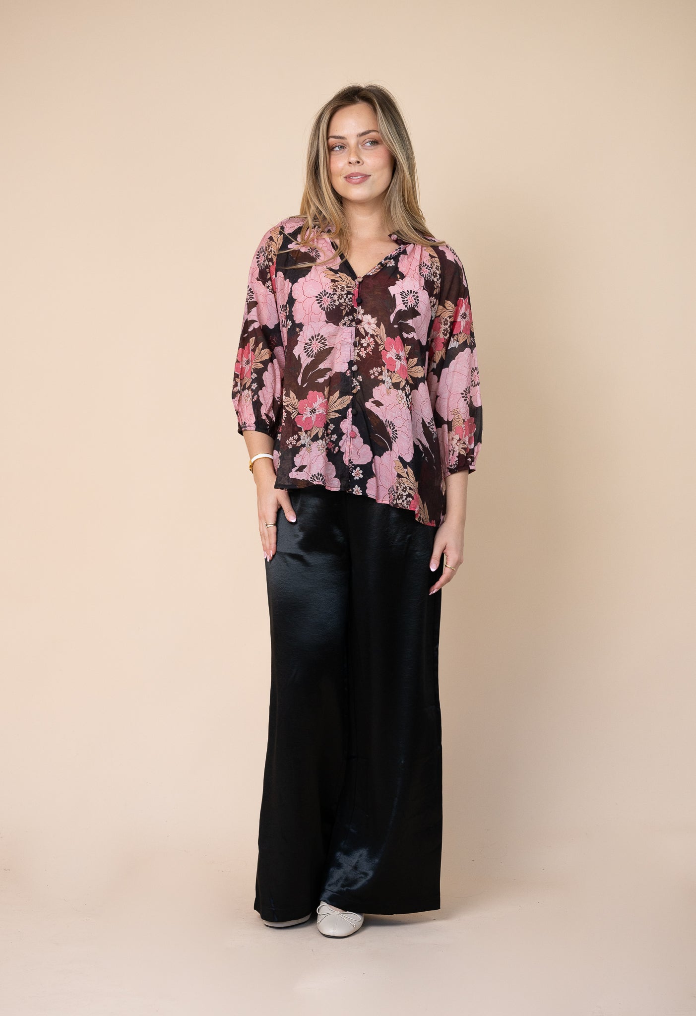 Miniya 3/4 Sleeve Blouse