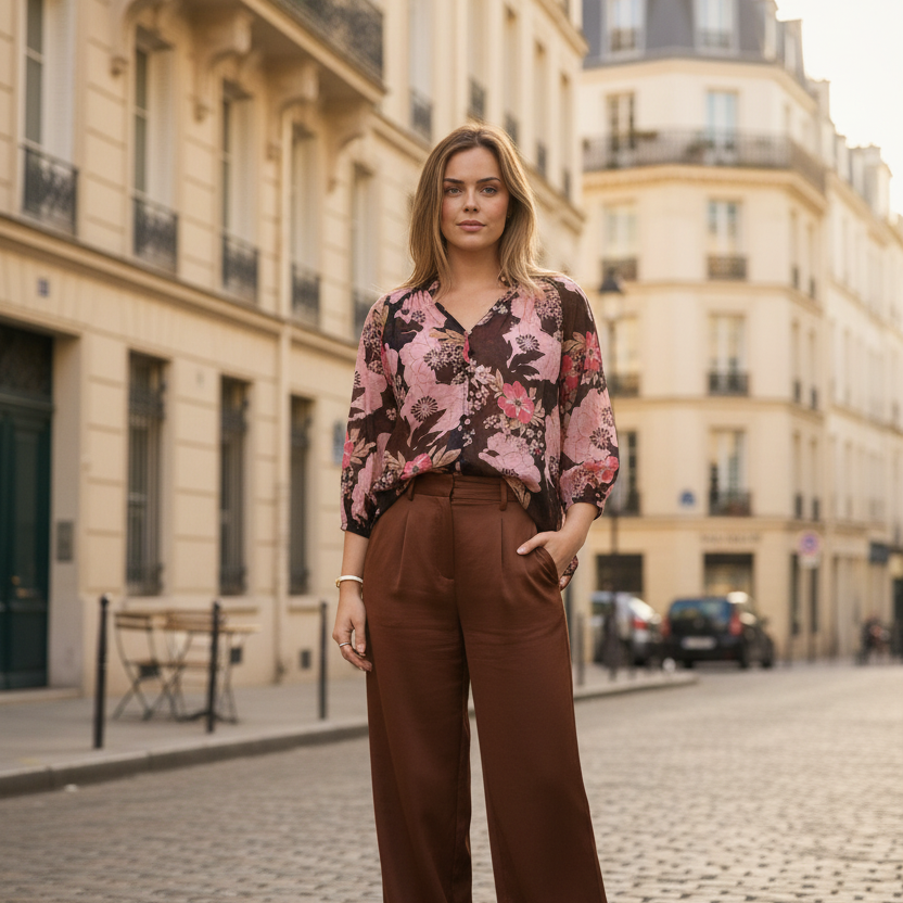 Miniya 3/4 Sleeve Blouse