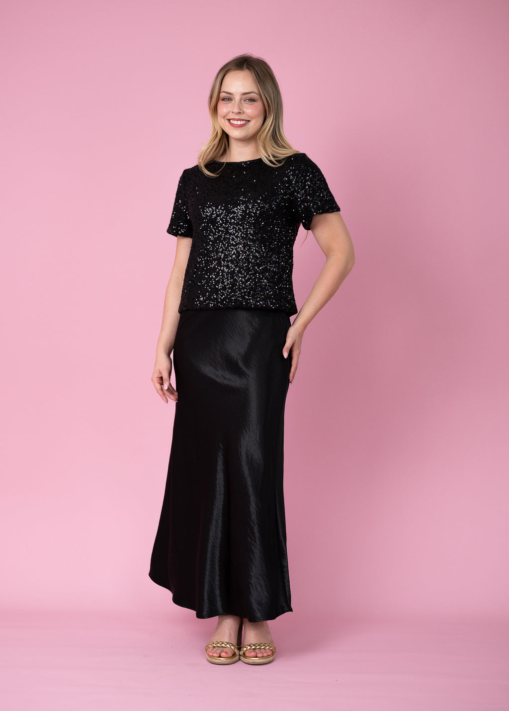 Sequin Top- Black