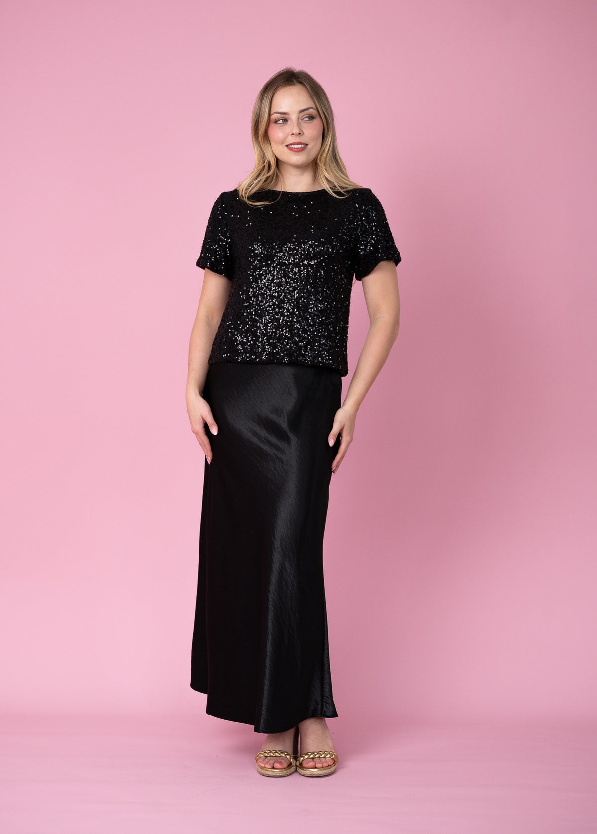 Sequin Top- Black